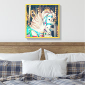 Het geschilderde paard canvas (Insitu (Slaapkamer))