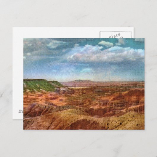 Het geschilderde Vintage Briefkaart van de (Voorkant / Achterkant)