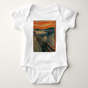 Het geschreeuw (getextureerd) van Edvard Munch Romper