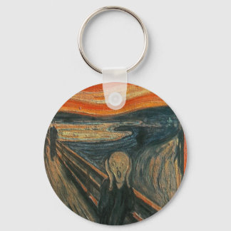 Het geschreeuw (getextureerd) van Edvard Munch Sleutelhanger