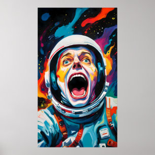 Het geschreeuw in de ruimte poster