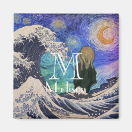 Het geschreeuw op de Grote GolfSterrennacht Magneet