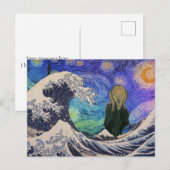 Het geschreeuw op de Sterrennacht van de Grote Gol Briefkaart (Voorkant / Achterkant)