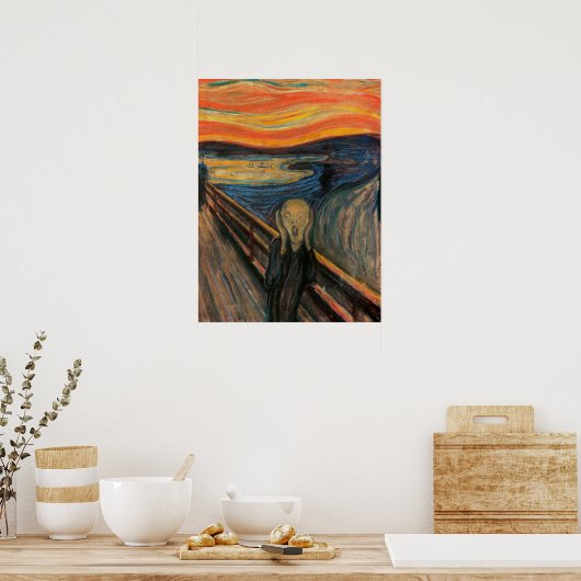 'Het geschreeuw' Poster (Keuken)