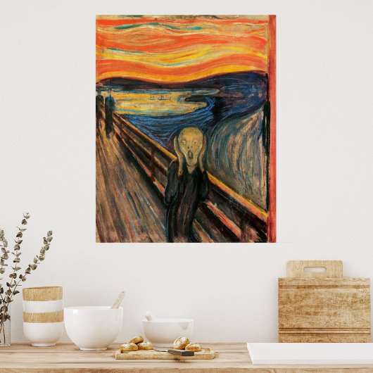 'Het geschreeuw' Poster (Keuken)