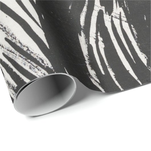 Het geschreeuw van Edvard Munch Black en White Cadeaupapier (Rol Hoek)