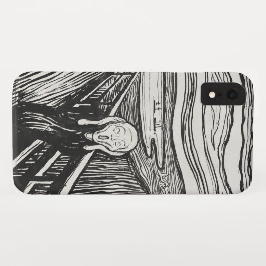 Het geschreeuw van Edvard Munch Black en White Case-Mate iPhone Case (Achterkant (horizontaal))