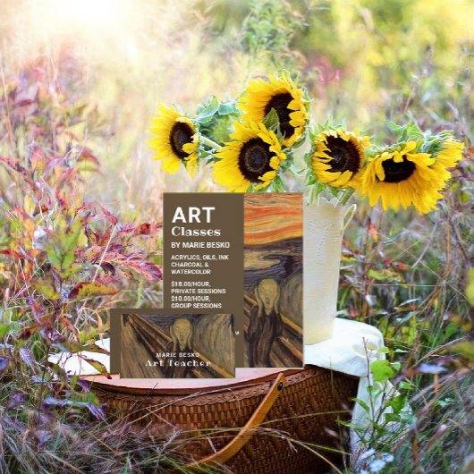 Het geschreeuw van Edvard Munch, kunstklassen Flyer