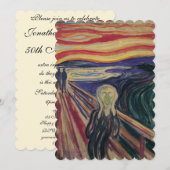 Het geschreeuw van Edvard Munch, partij bij het 50 Kaart (Voorkant / Achterkant)