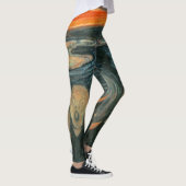 Het geschreeuw van Edvard Munch ~ Schilderen Leggings (Rechts)