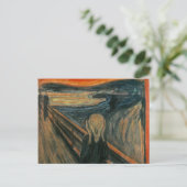 Het geschreeuw van Edvard Munch, symbolische schil Briefkaart (Staand voorkant)