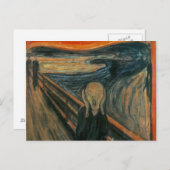 Het geschreeuw van Edvard Munch, symbolische schil Briefkaart (Voorkant / Achterkant)
