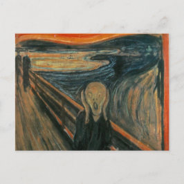 Het geschreeuw van Edvard Munch, symbolische schil Briefkaart