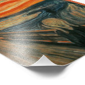 Het geschreeuw van Edvard Munch, symbolische schil Foto Afdruk (Hoek)