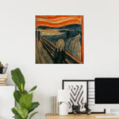 Het geschreeuw van Edvard Munch, symbolische schil Poster (Thuiskantoor)