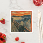Het geschreeuw van Edvard Munch, symbolische schil Servetten (Insitu)