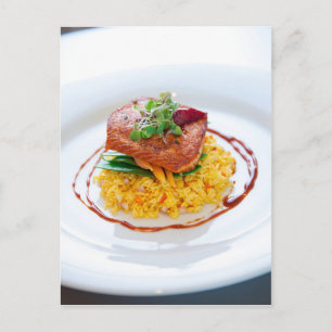 Het geschroeide Briefkaart van de Zalm