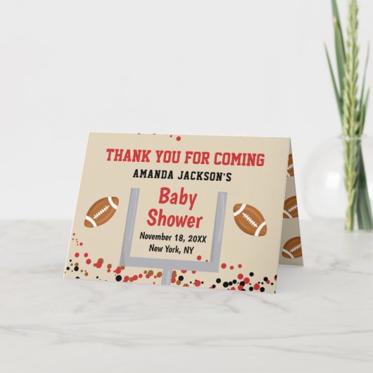 Het geslacht openbaart de Foto van de Douche van Bedankkaart (Voorkant)