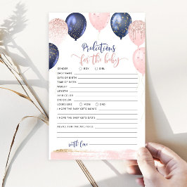 Het geslacht van ballonnen onthult voorspellingen 