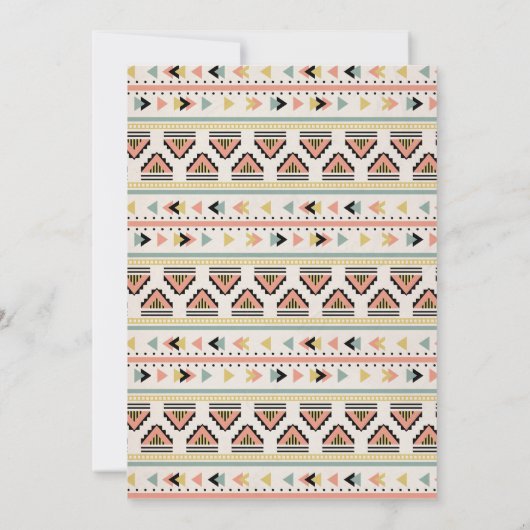 Het geslacht van de pijl openbaart partijuitnodigi kaart (Achterkant)