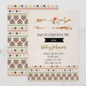 Het geslacht van de pijl openbaart partijuitnodigi kaart (Voorkant / Achterkant)