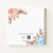 Het geslacht van het gastboek onthult pampas gras  notitieboek (Achterkant)