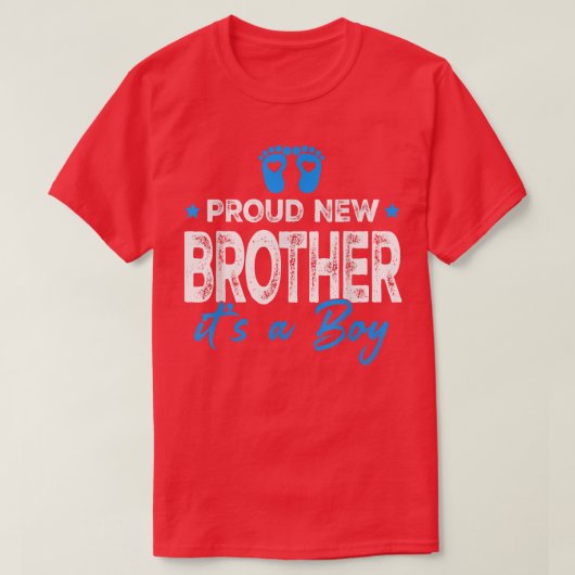Het  Geslacht van Retro onthullen Nieuwe Broer Het T-shirt (Design voorkant)