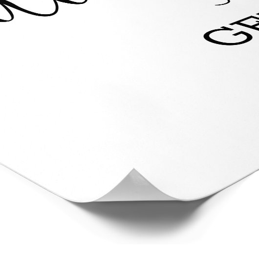 Het geslacht zal onthullen het bloemkroon of veer poster (Hoek)