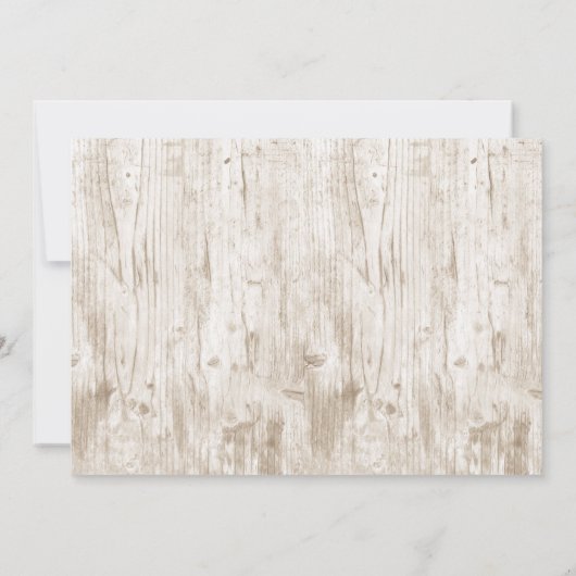 Het gesneden hart boom bruiloft Collectie Aankondiging (Achterkant)