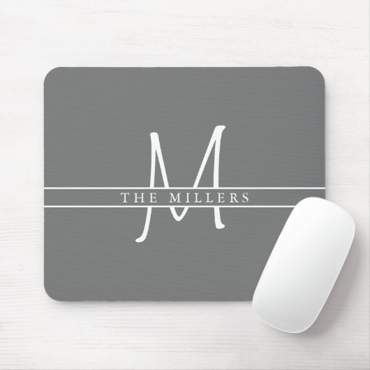 Het Gespleten Monogram van het Initiaal van het ma Muismat (Met muis)