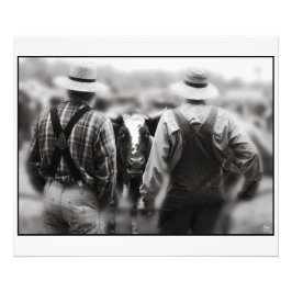 Het gesprek - digitaal geparafeerde open editie foto afdruk