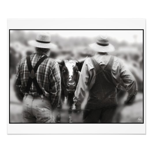 Het gesprek - digitaal geparafeerde open editie foto afdruk (Voorkant)