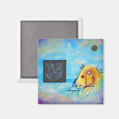 Het gesprek tussen Malevich en Kandinsky Magneet (Voorkant / Achterkant)