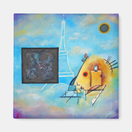 Het gesprek tussen Malevich en Kandinsky Magneet