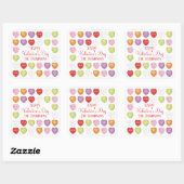 Het gesprek van de Valentijnsdag harten aan van ge Vierkante Sticker (Vel)