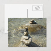 Het gestapelde Briefkaart van Rotsen (Voorkant / Achterkant)