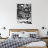 Het gesteente van Artaxerxes I Canvas Afdruk (Insitu (Slaapkamer))