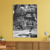 Het gesteente van Artaxerxes I Canvas Afdruk (Insitu (Woonkamer))