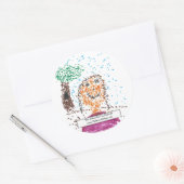 "Het gestippelde meisje" Stickers (Envelop)