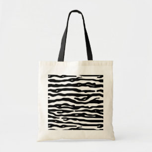 Het gestreepte Dierlijke Patroon van de Strepen Tote Bag