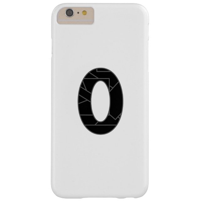 Het getal nul (0) in zwart Case-Mate iPhone case (Achterkant)