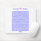 Het getal PI tot 500 cijfers.3.14159... Muismat (Met muis)