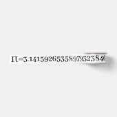 Het getal Pi Wiskunde & Science Lovers White Satijnen Lint (Voorkant)