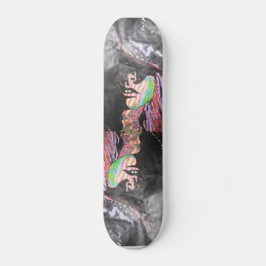 Het getatoeëerde meisje skateboard (Voorkant)