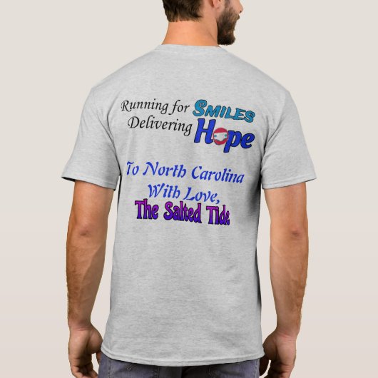 Het getij treft North Carolina T-shirt (Achterkant)
