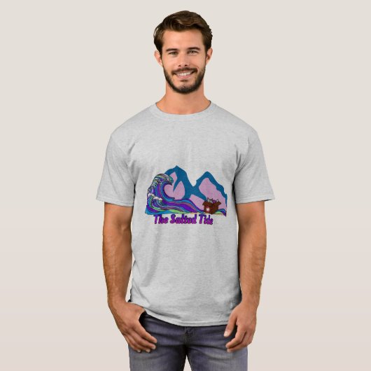 Het getij treft North Carolina T-shirt (Voorkant volledig)