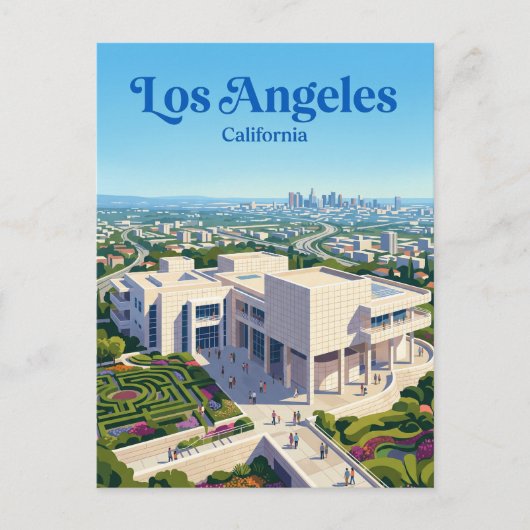 Het Getty Center Californië Briefkaart (Voorkant)