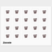 Het gevaar van roekeloos leiderschap vierkante sticker (Vel)