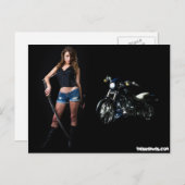 Het gevaarlijke Briefkaart van Babe van de Fietser (Voorkant / Achterkant)