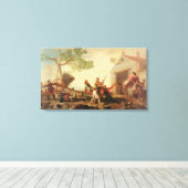 Het gevecht bij de Venta Nueva, 1777 Canvas Afdruk (Insitu (Houten vloer))